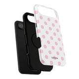 Pink and White Polka Dot Case