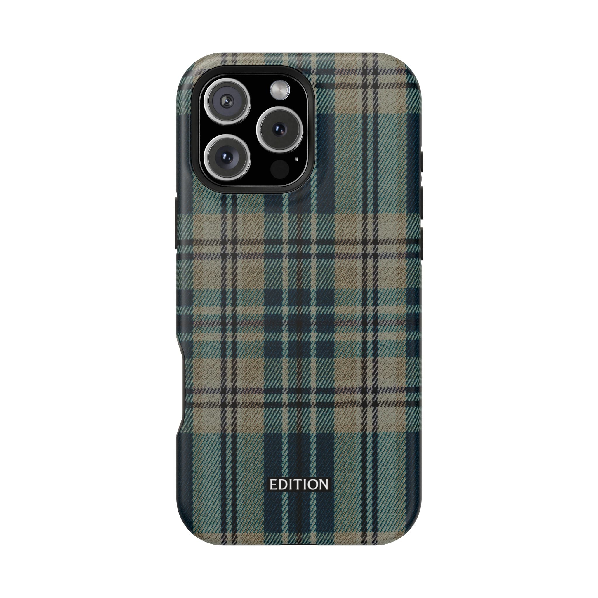 Green and Blue Plaid Case