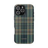 Green and Blue Plaid Case