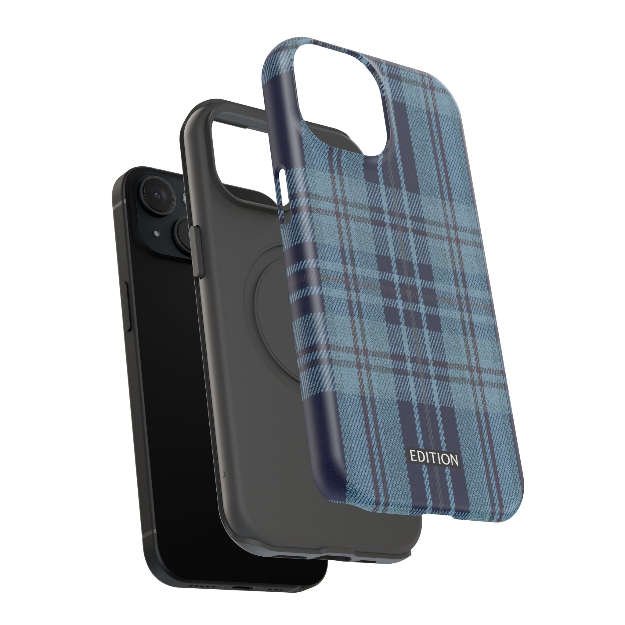 Navy Plaid Case