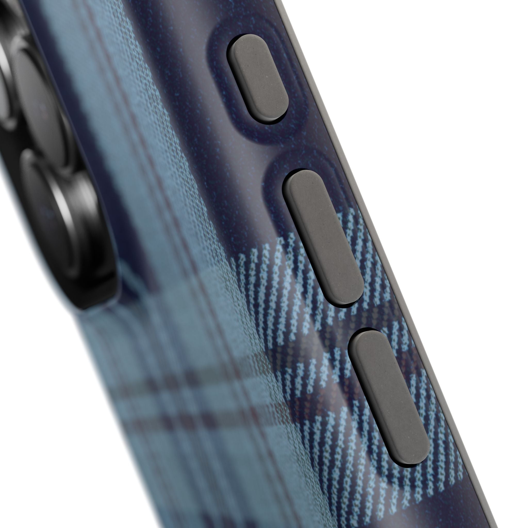 Navy Plaid Case