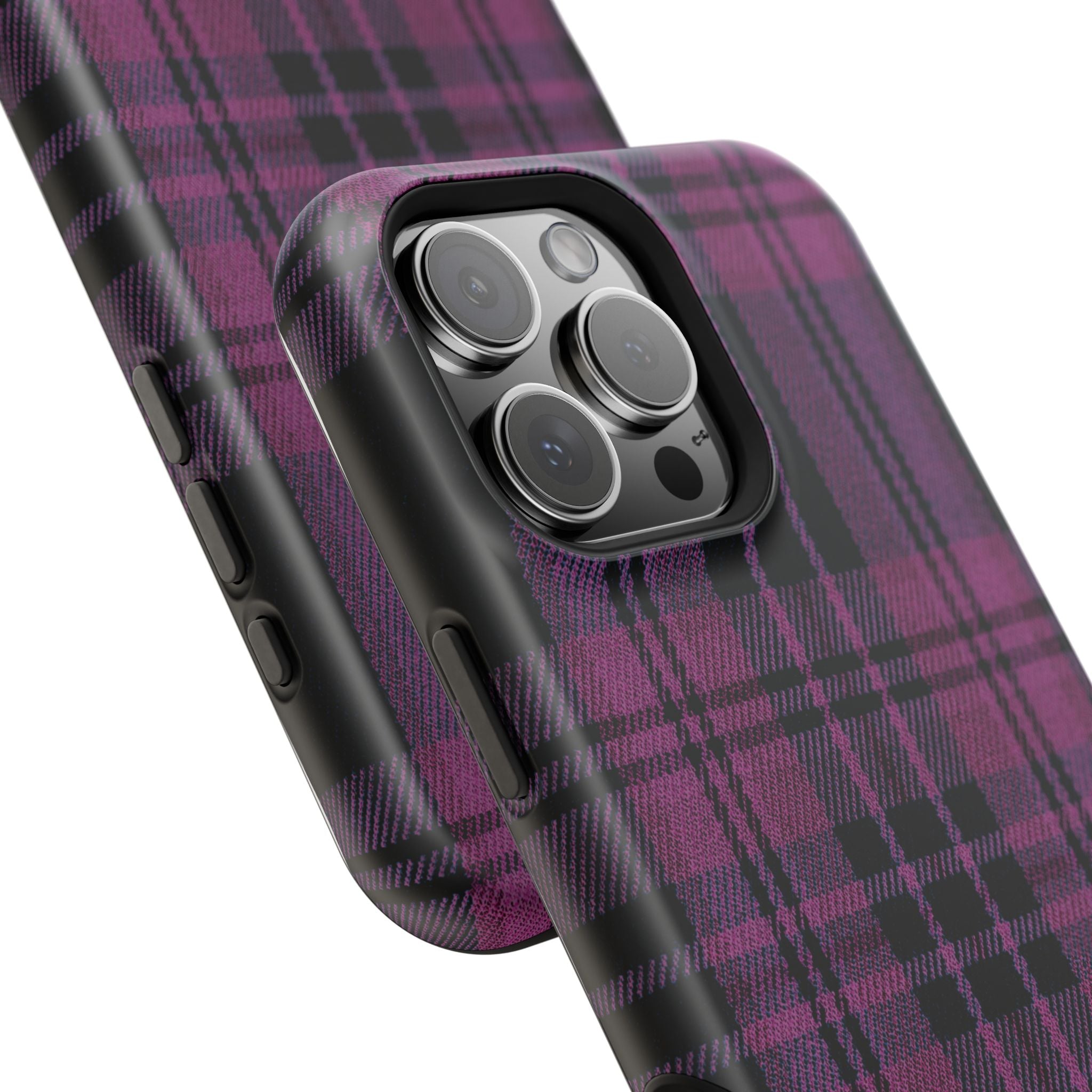 Black and Pink Plaid Case