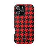 Red Houndstooth Case