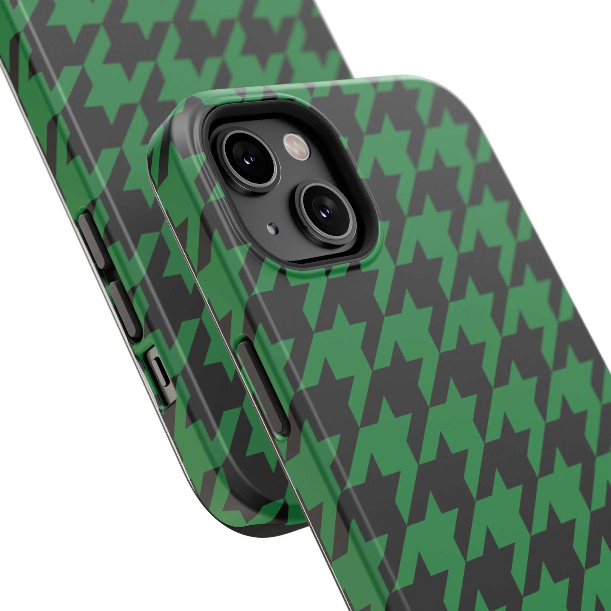 Green Houndstooth Case
