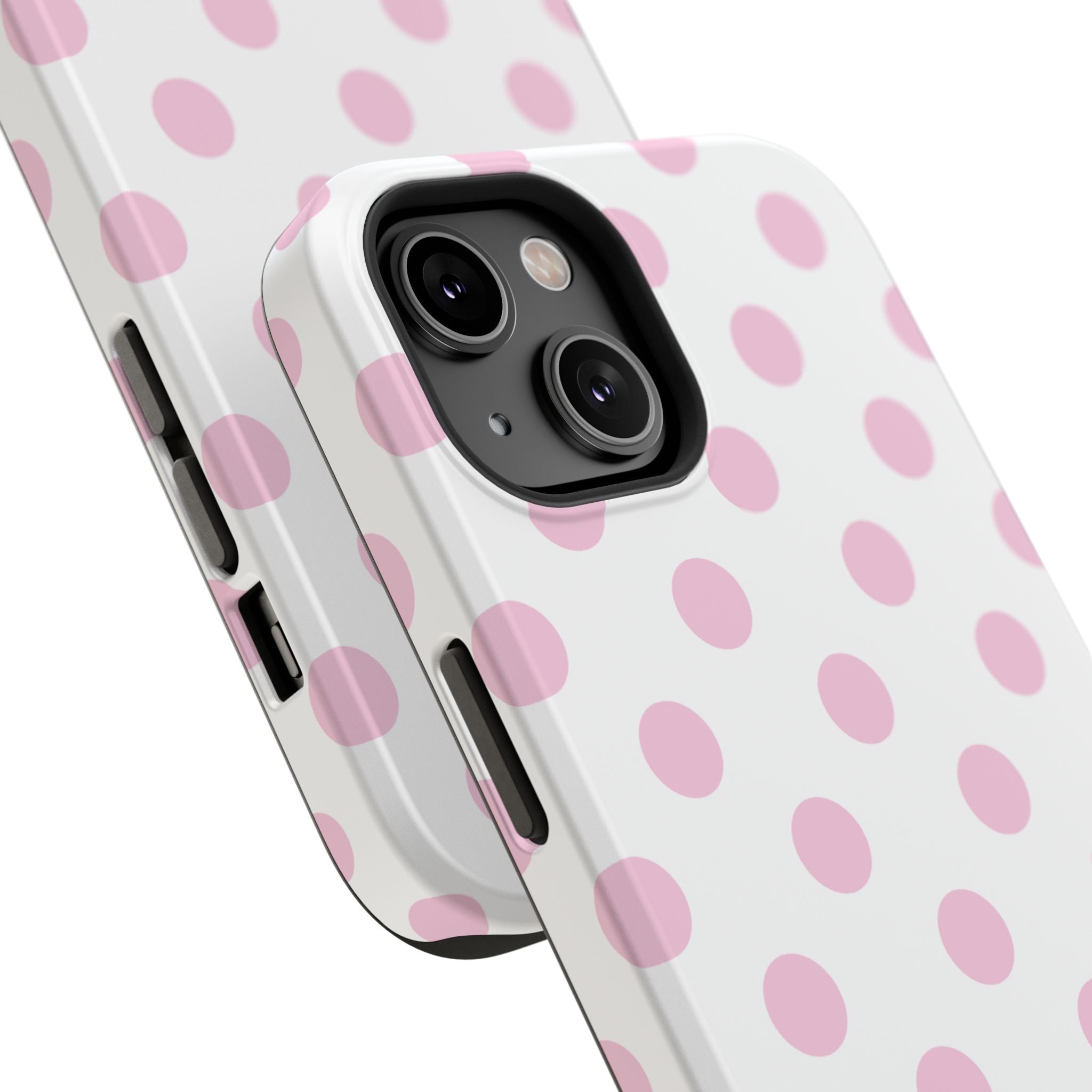 Pink and White Polka Dot Case