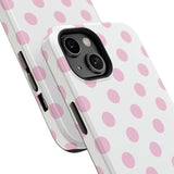Pink and White Polka Dot Case