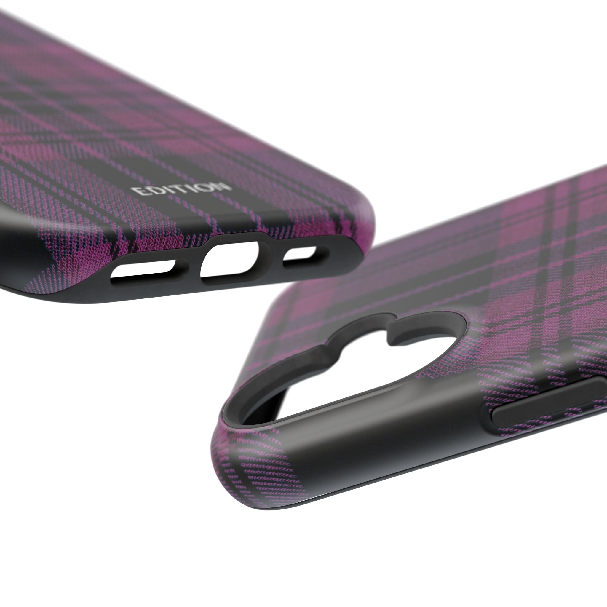 Black and Pink Plaid Case