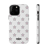 Pink and White Star Case