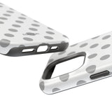 Grey and White Polka Dot Case