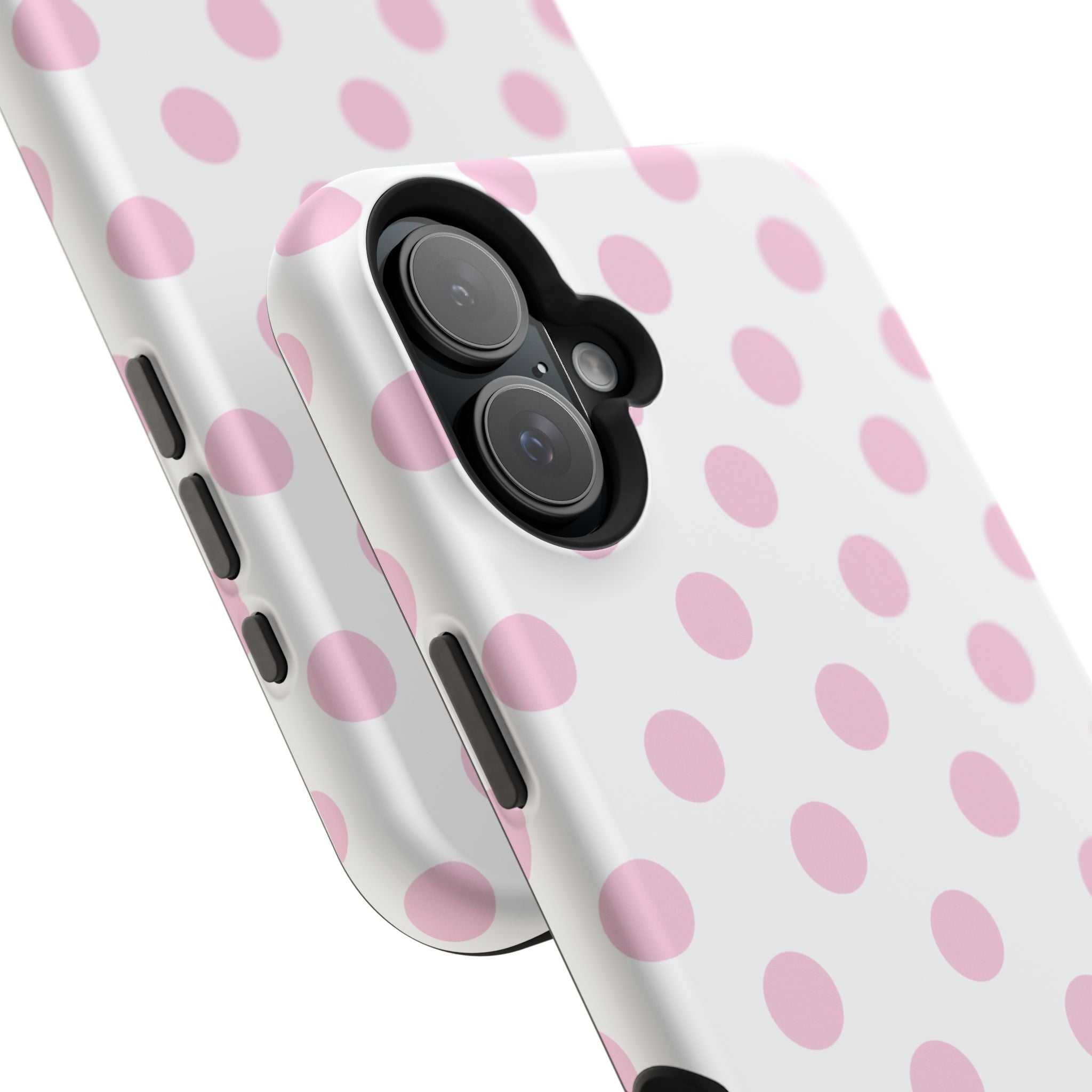 Pink and White Polka Dot Case