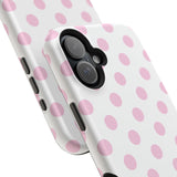 Pink and White Polka Dot Case