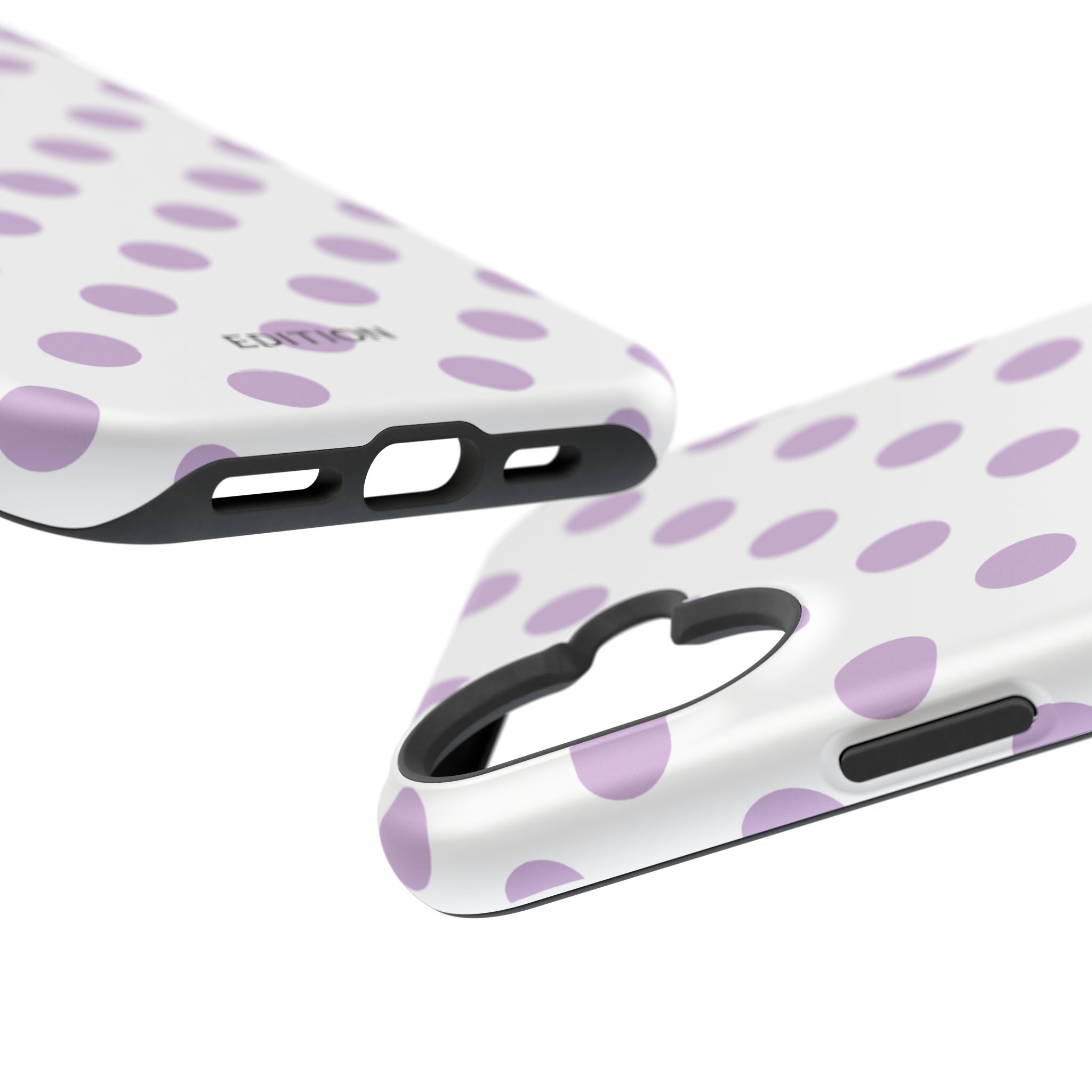 Purple and White Polka Dot Case