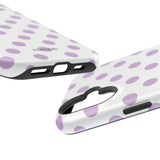 Purple and White Polka Dot Case