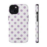Purple and White Polka Dot Case