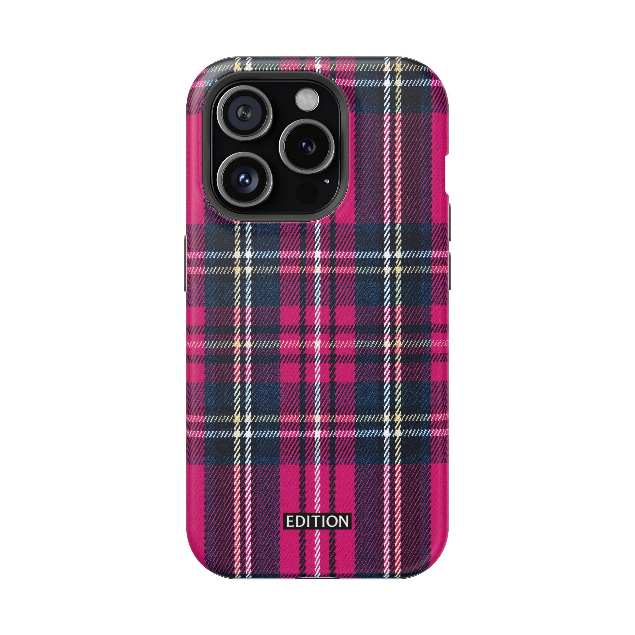 Hot Pink and Navy Plaid Case