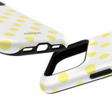 Yellow and White Polka Dot Case