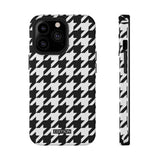 Black and White Houndstooth Case