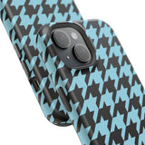 Baby Blue Houndstooth Case