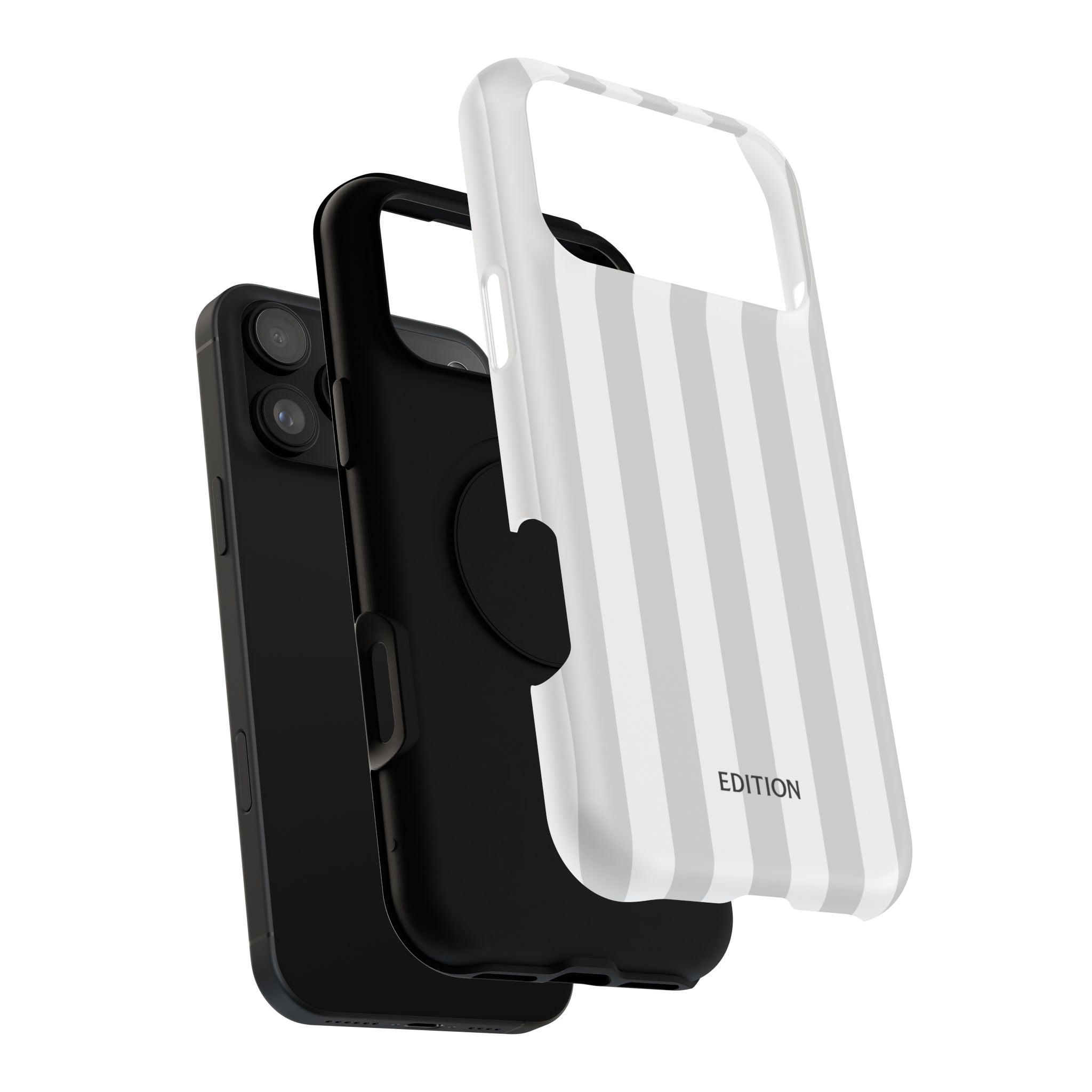 Grey Beach Stripe Case