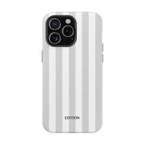 Grey Beach Stripe Case