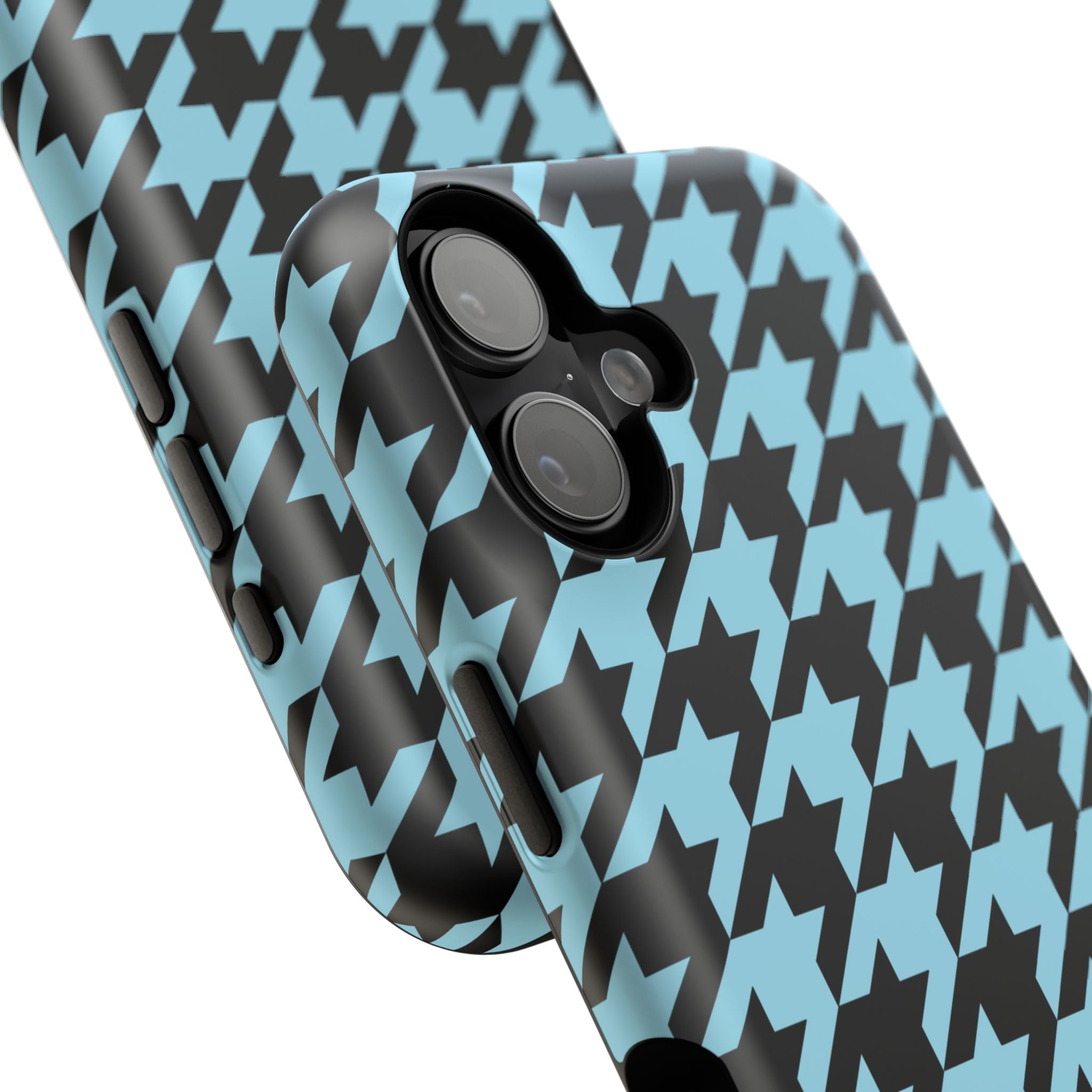 Baby Blue Houndstooth Case