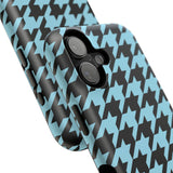 Baby Blue Houndstooth Case
