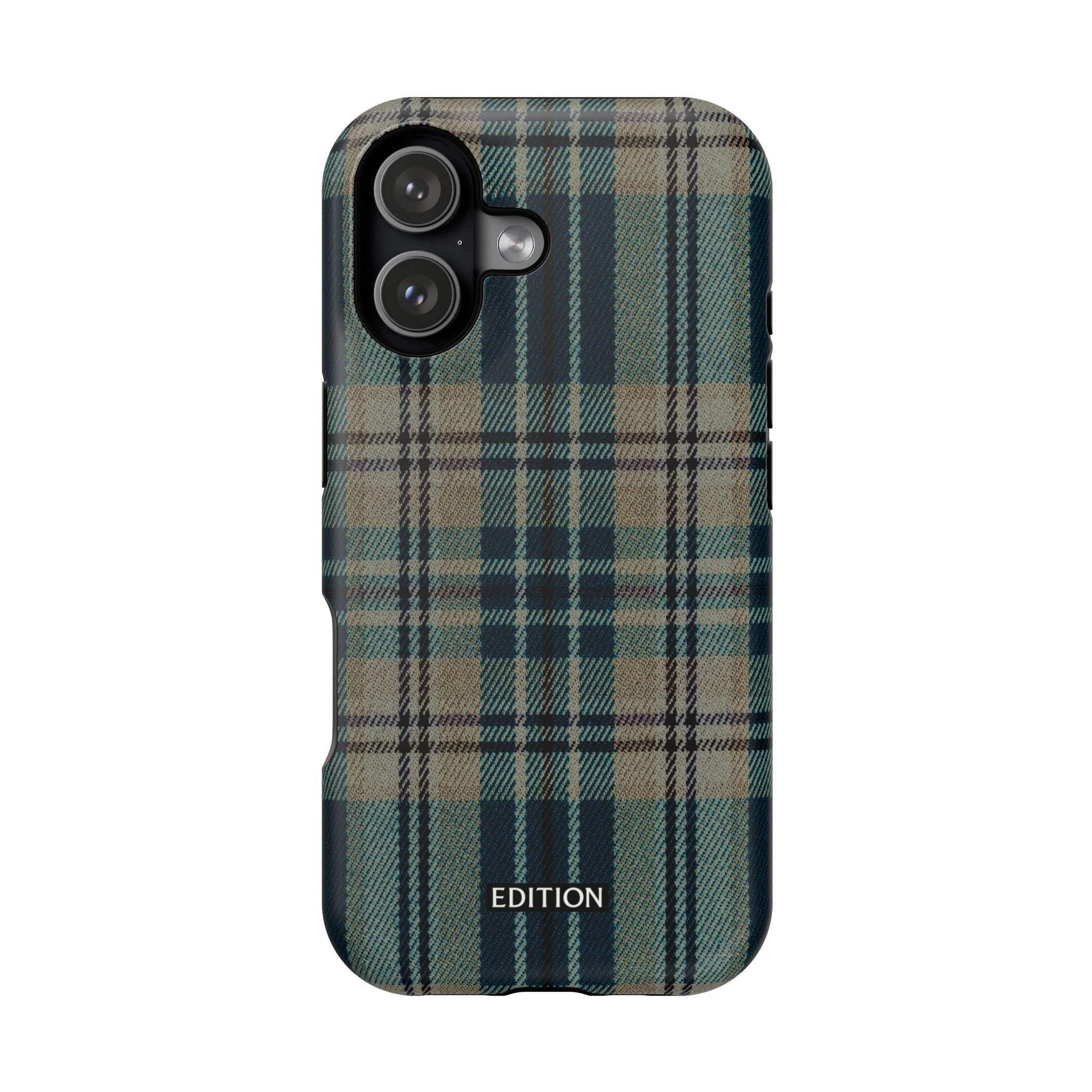 Green and Blue Plaid Case