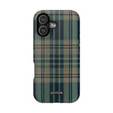 Green and Blue Plaid Case
