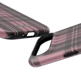 Light Pink and Black Plaid Case