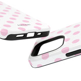 Pink and White Polka Dot Case
