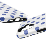 Blue and White Polka Dot Case