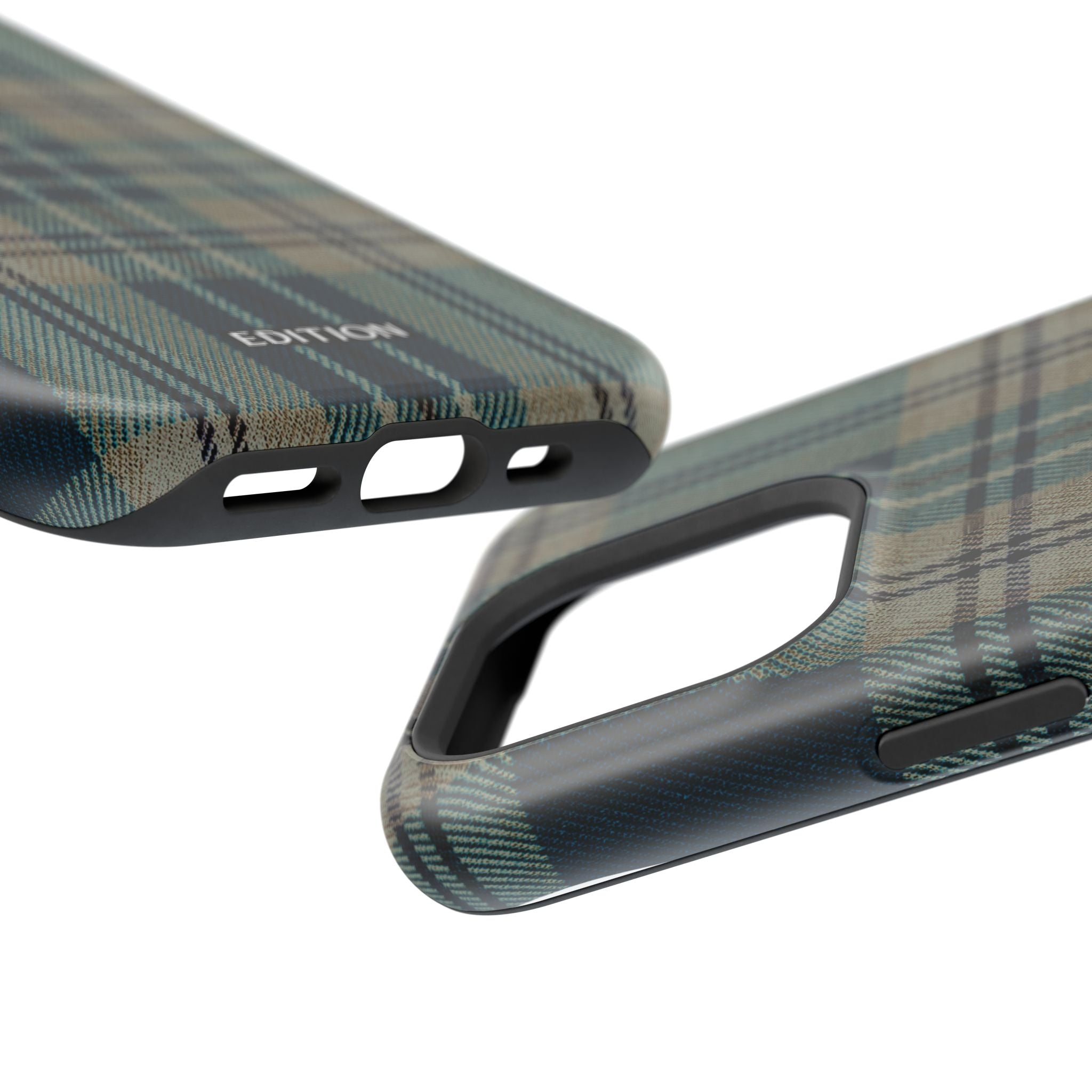 Green and Blue Plaid Case