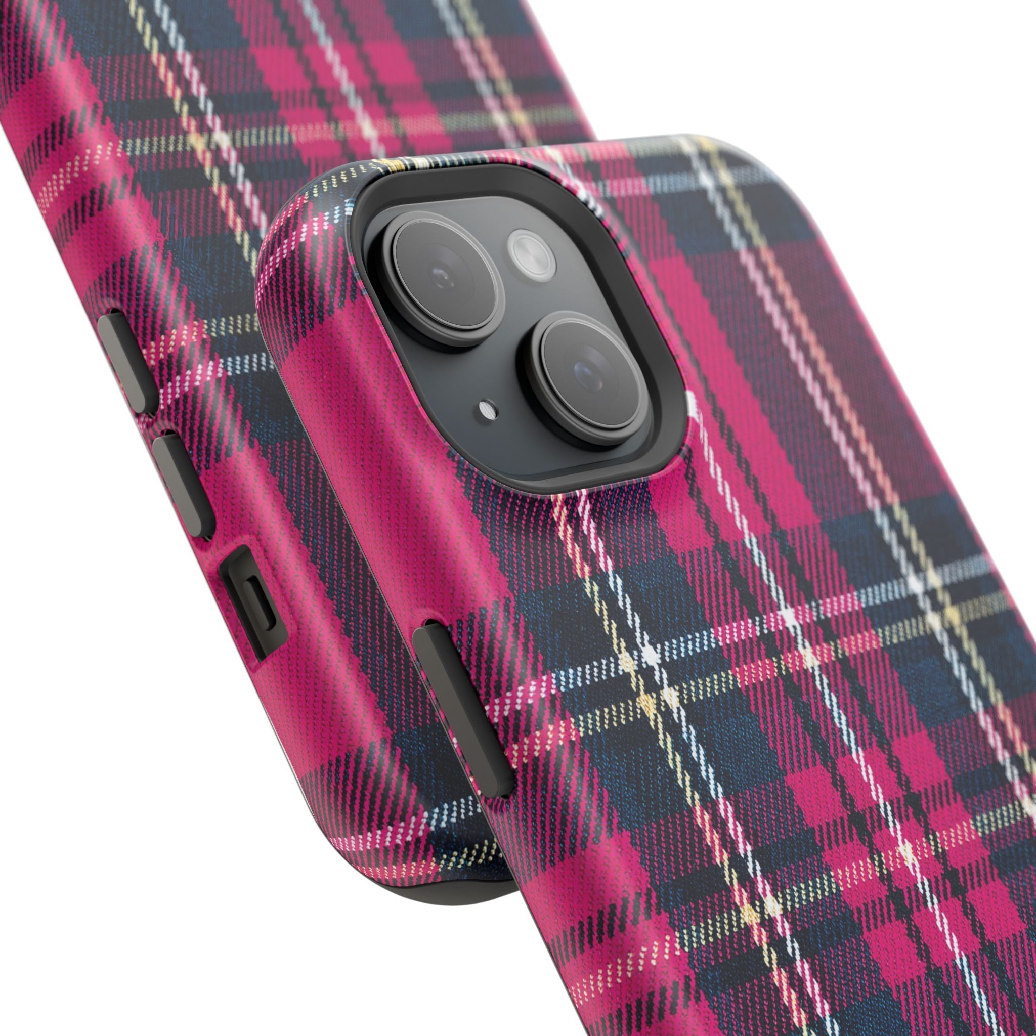 Hot Pink and Navy Plaid Case