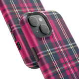 Hot Pink and Navy Plaid Case