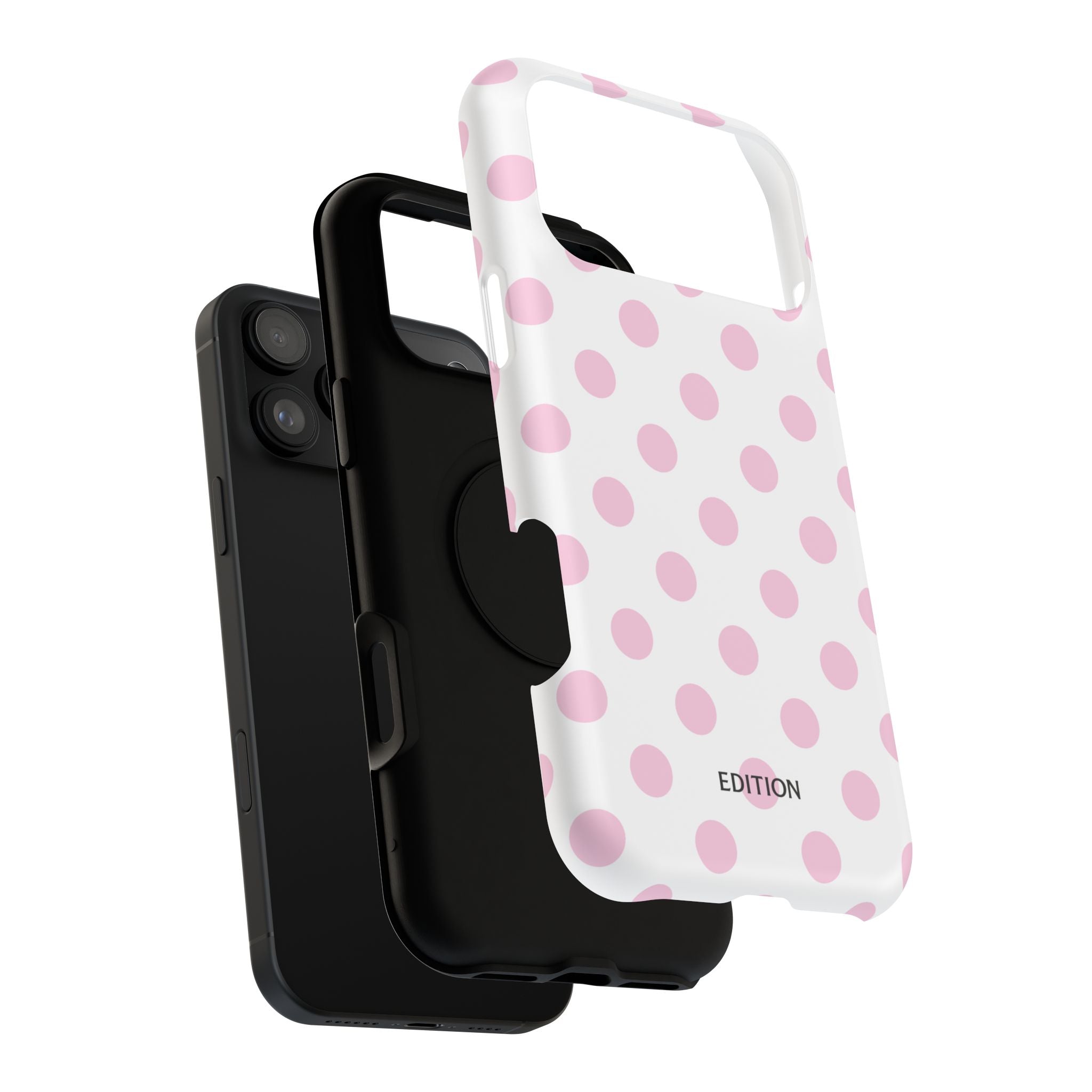 Pink and White Polka Dot Case