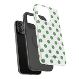 Green and White Polka Dot Case