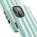 Teal Beach Stripe Case