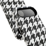 Black and White Houndstooth Case