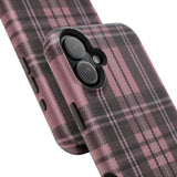 Light Pink and Black Plaid Case