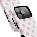 Pink and White Polka Dot Case