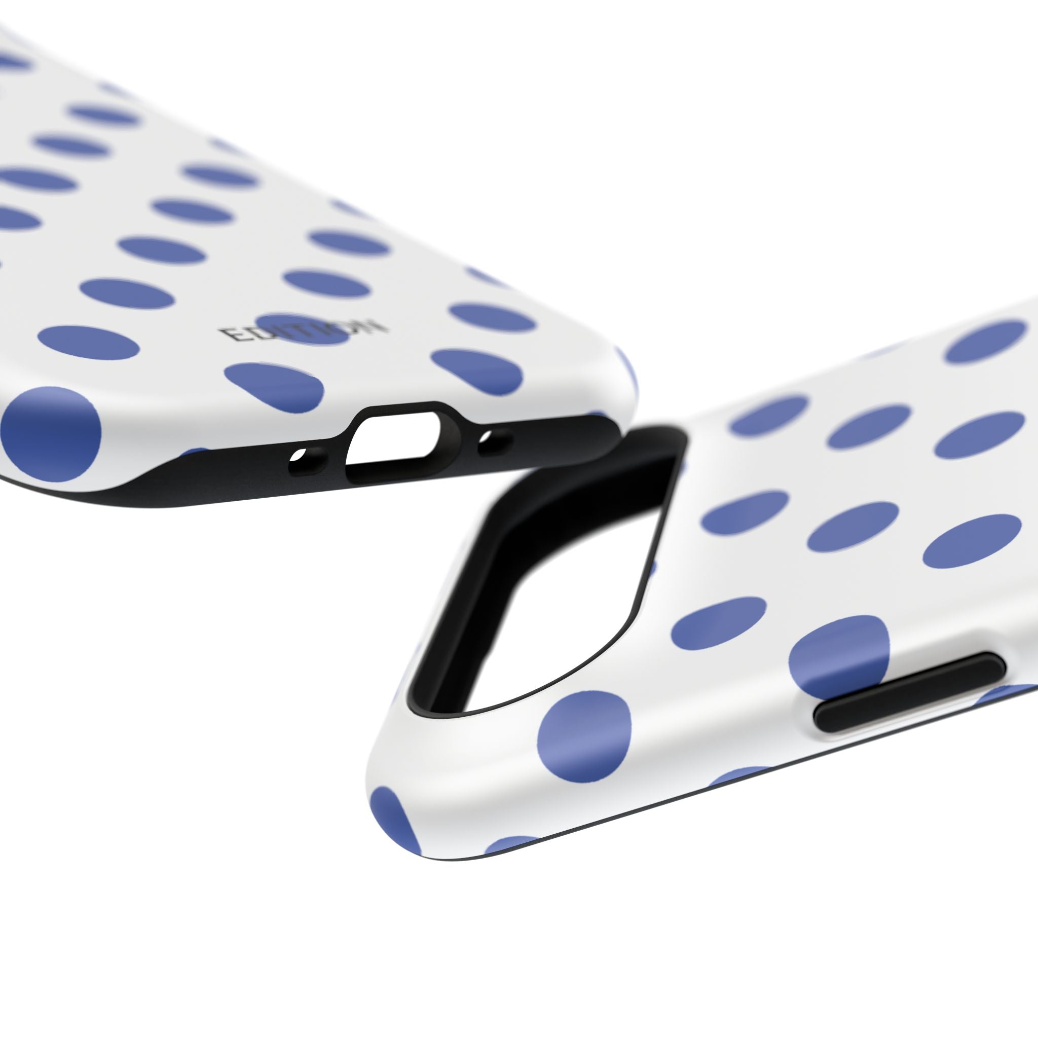 Blue and White Polka Dot Case