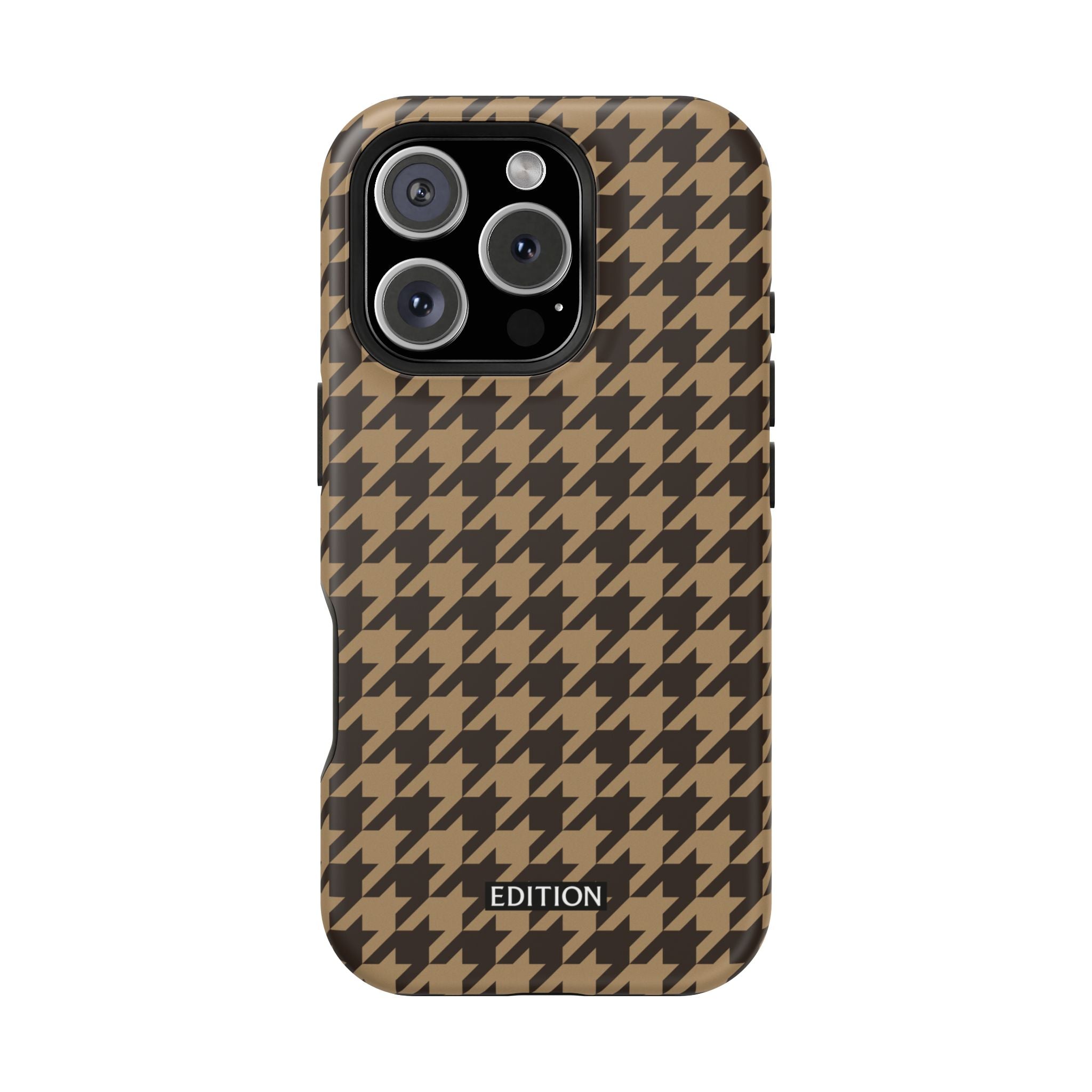 Chocolate Chip Cookie Houndstooth Case
