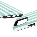 Teal Beach Stripe Case