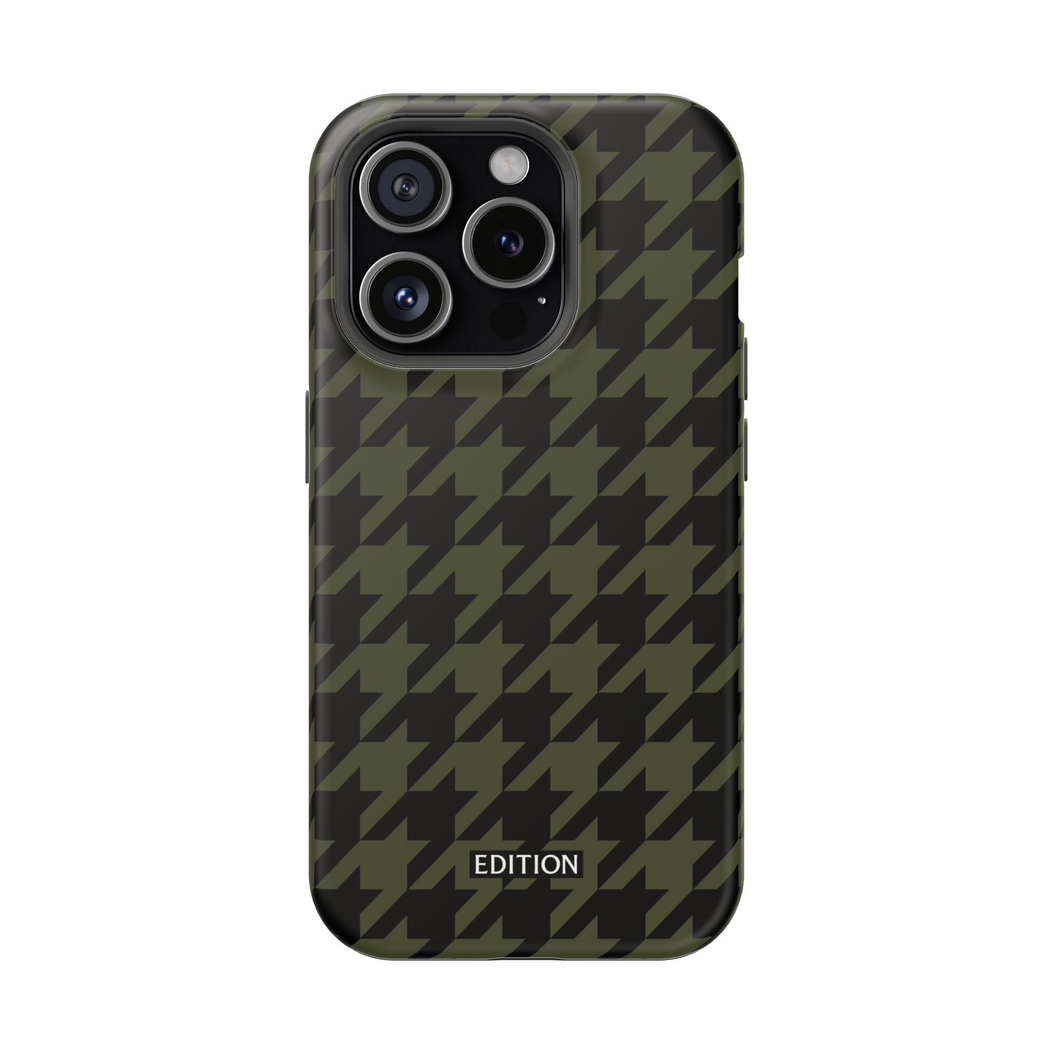 Army Green Houndstooth Case