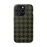 Army Green Houndstooth Case