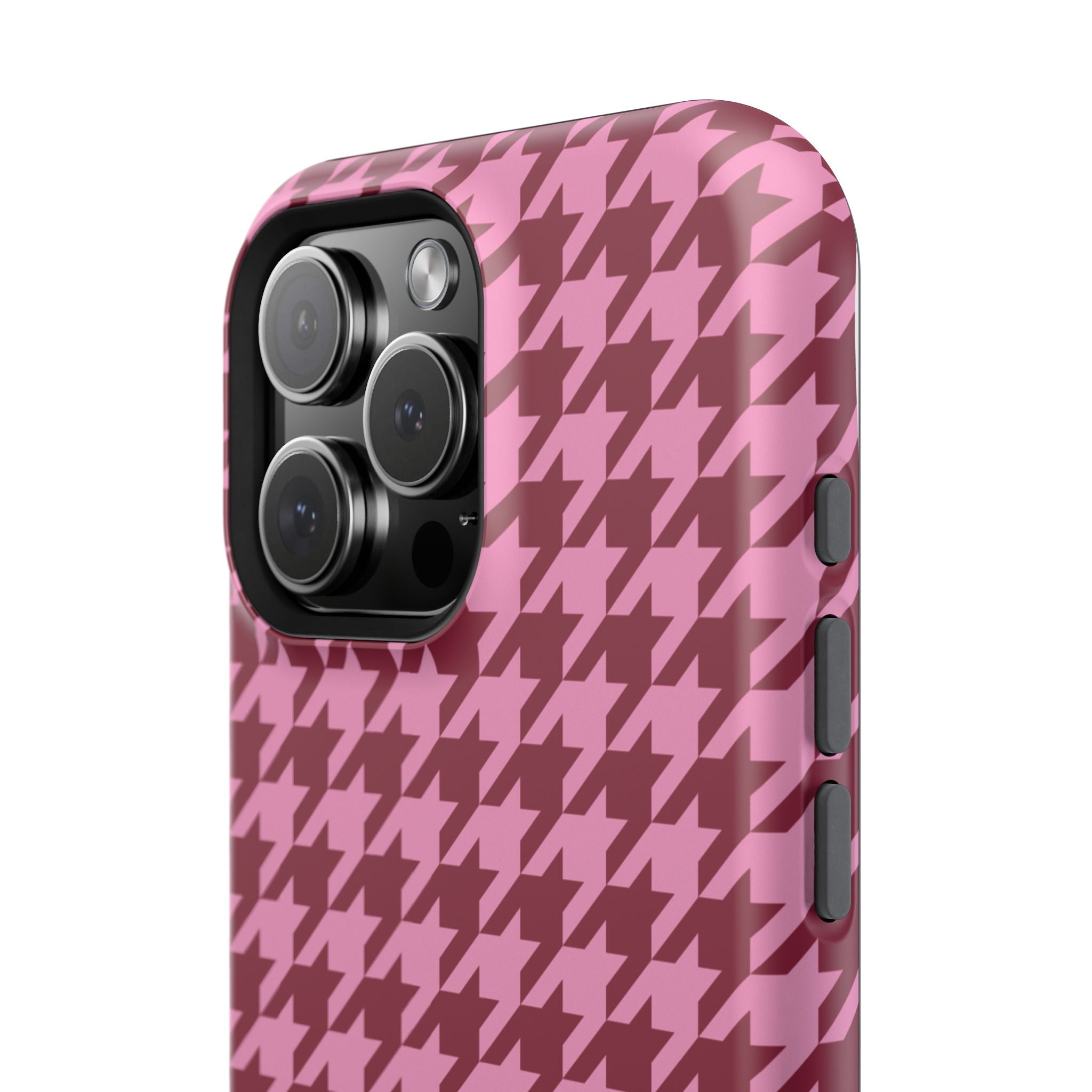Raspberry Sorbet Houndstooth Case
