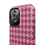 Raspberry Sorbet Houndstooth Case