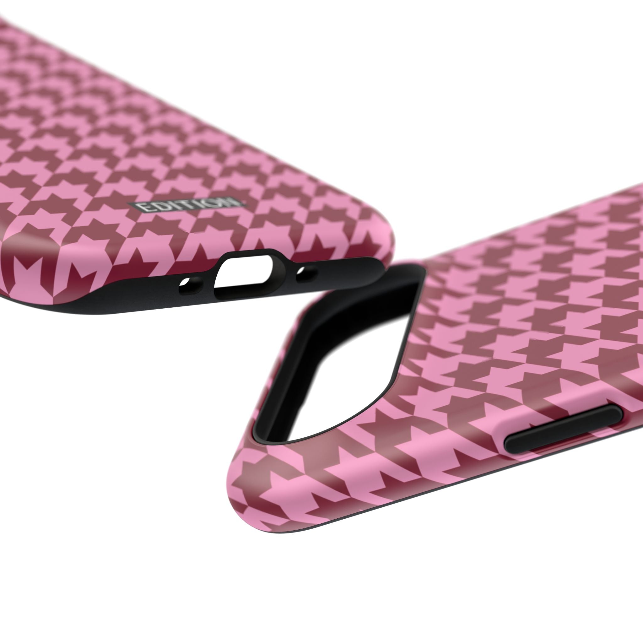 Raspberry Sorbet Houndstooth Case