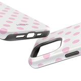 Pink and White Polka Dot Case