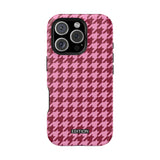 Raspberry Sorbet Houndstooth Case